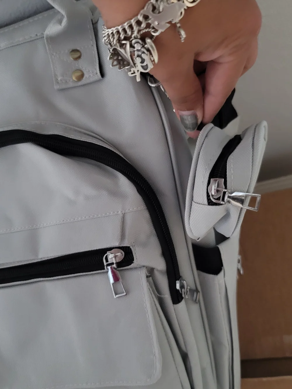 Light Gray Dipper Backpack Carry Bag